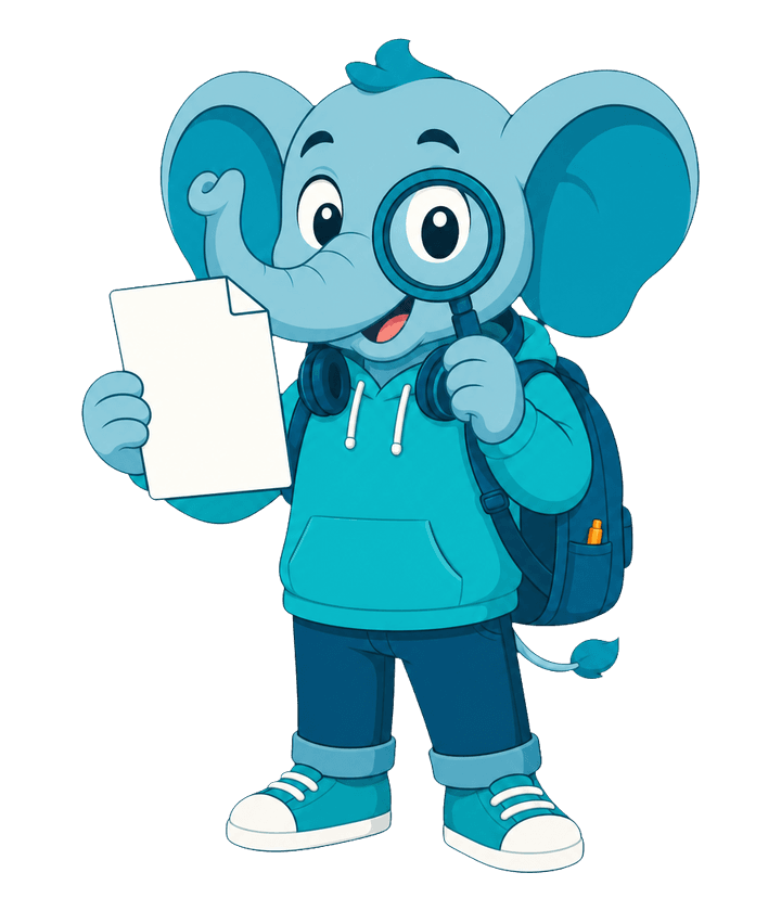 Chomp holding a syllabus ready to upload